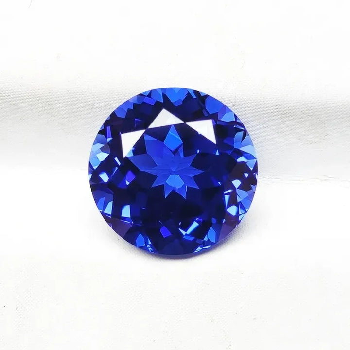 Saphir bleu royal cultivé en laboratoire