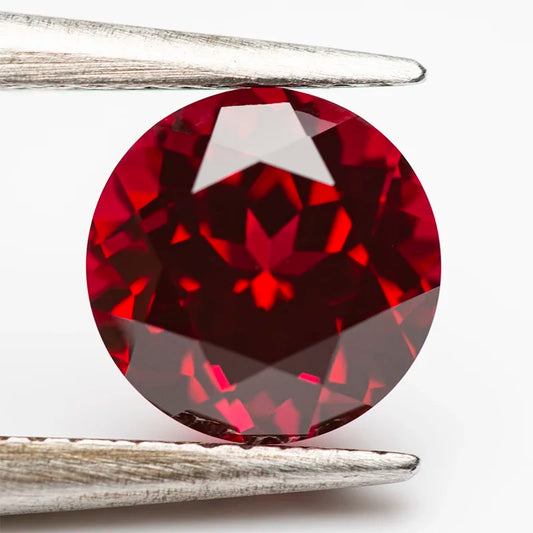 Pigeon Blood Red Ruby - Round Cut - Lab Grown