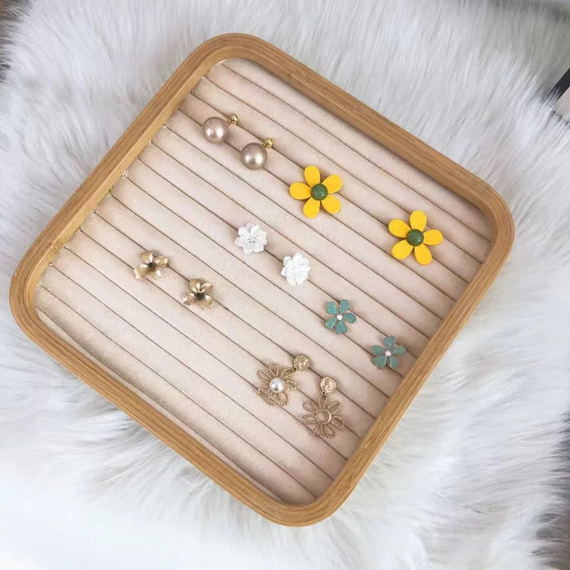 Wooden Jewelry Box-Velvet lining