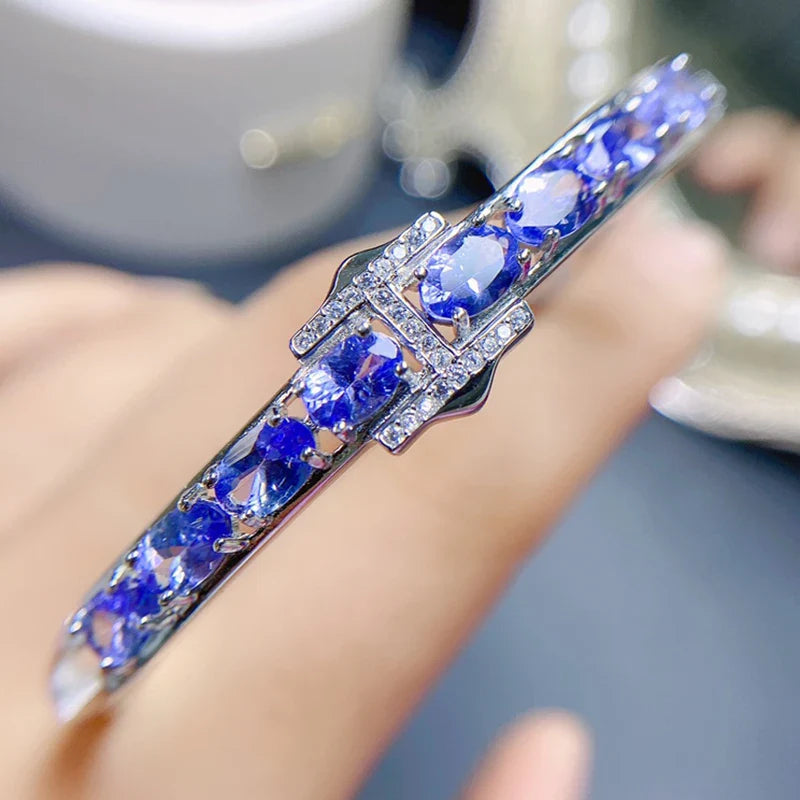 Classic Natural Tanzanite Bracelet