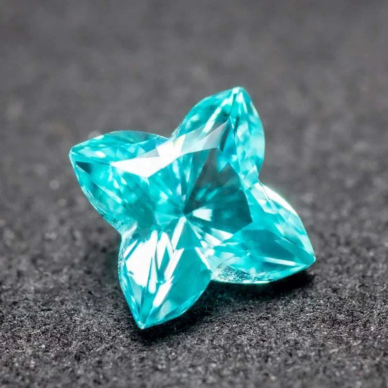 Paraiba - Plum cut - Lab Grown - Exotic