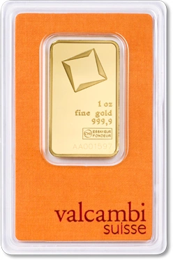 Valcambi Gold Bar - Various sizes